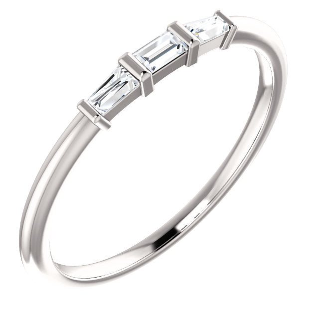 Three-Stone Stackable Ring